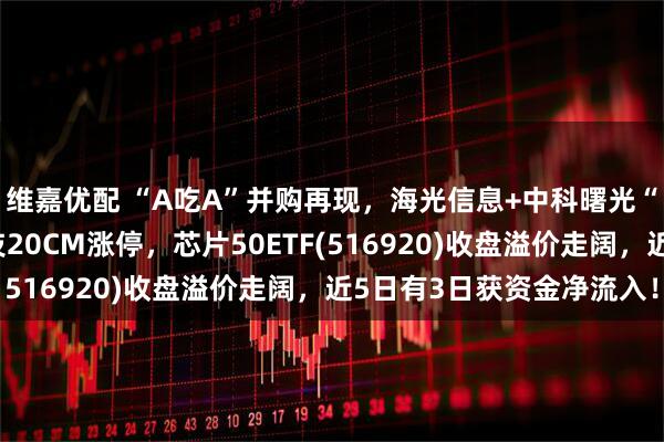 维嘉优配 “A吃A”并购再现，海光信息+中科曙光“硬核”重组！星宸科技20CM涨停，芯片50ETF(516920)收盘溢价走阔，近5日有3日获资金净流入！