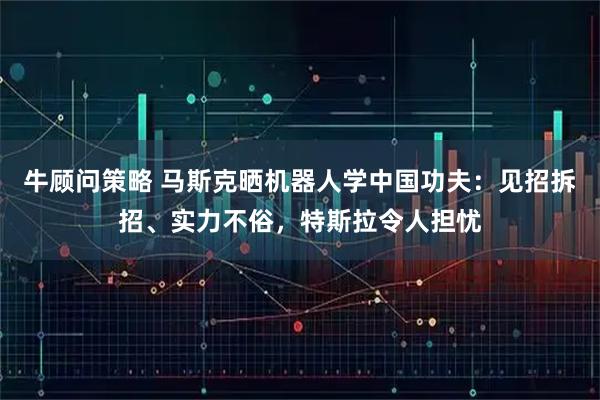 牛顾问策略 马斯克晒机器人学中国功夫：见招拆招、实力不俗，特斯拉令人担忧